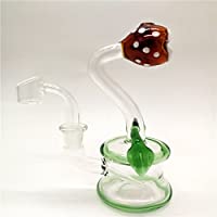 Los mejores  - Dalong Glass Bong Joint 14-5 mm de altura 17 cm- diseño de flores